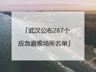武汉公布287个应急避难场所名单